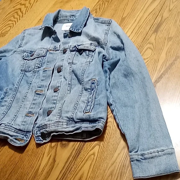 OLD NAVY Jeans Jacket Womens XS BLUE Denim Preowned Coat Winter Used Spring - Picture 2 of 9